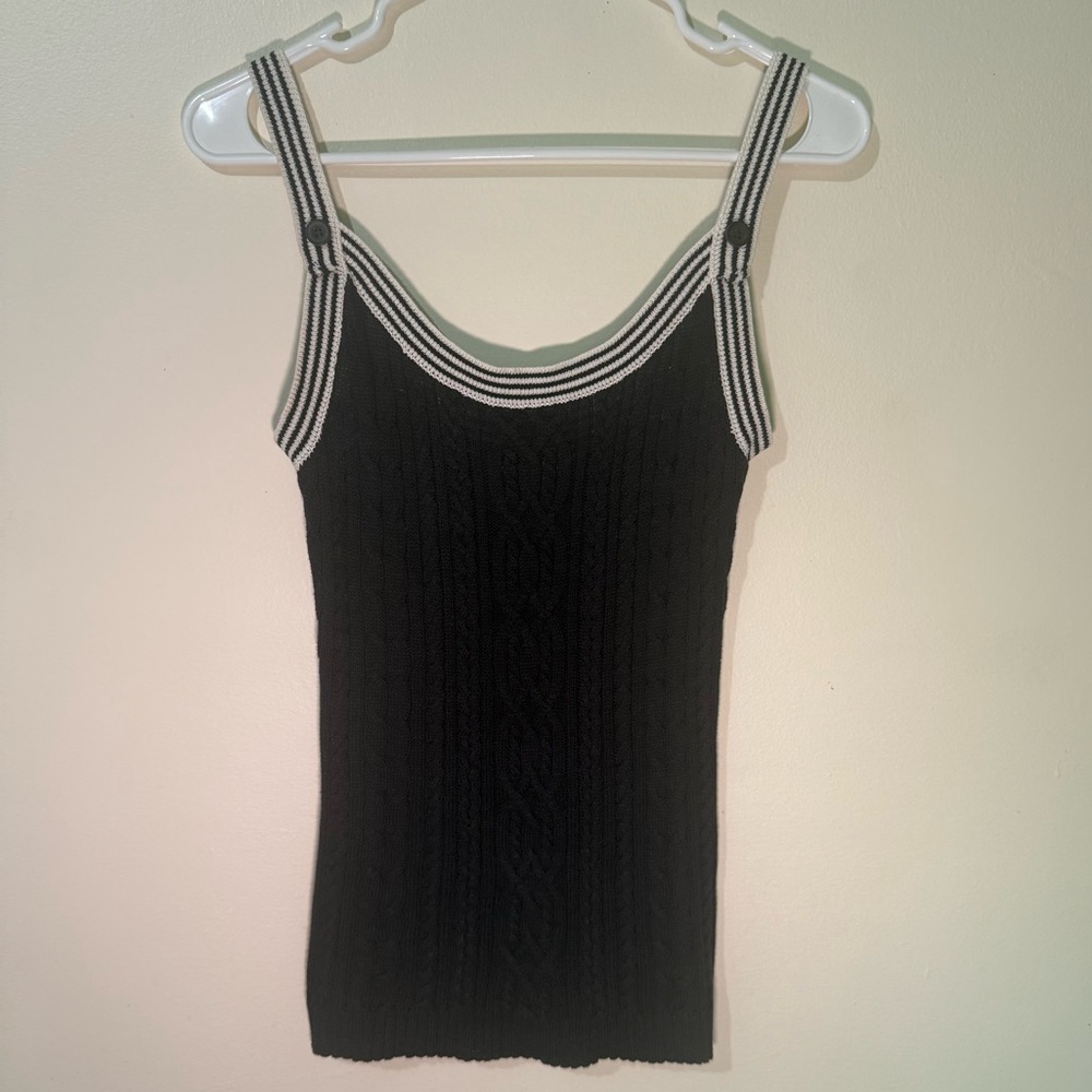 Bill Blass New York Cable Knit Tank, Vintage Design, Medium